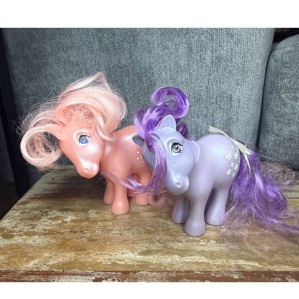 Hasbro My Little Pony Figures Blossom & Cotton Candy MLP G1 Reproduction 2017